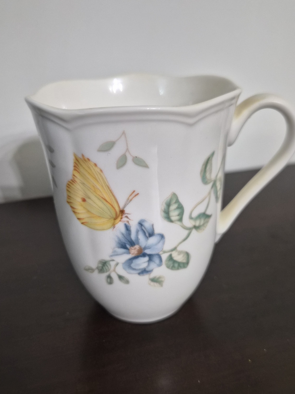 Lenox "Dragonfly" Fine China Mug – Butterfly & Dragonfly Floral Coffee Cup - Picture 7 of 7